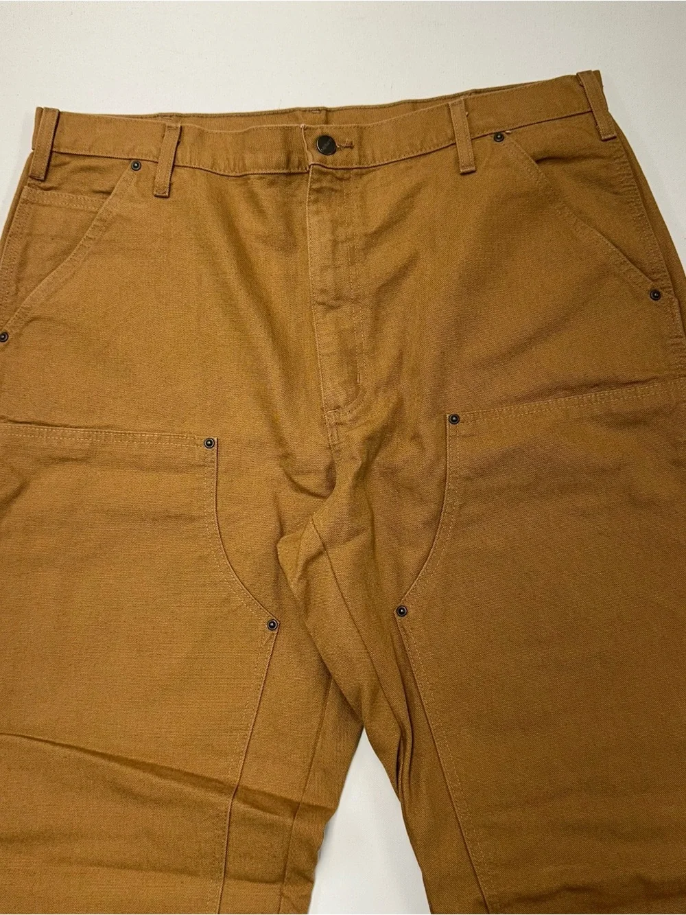Vintage Carhartt Double Knee Work Carpenter Pants Mens 38×32 Brown